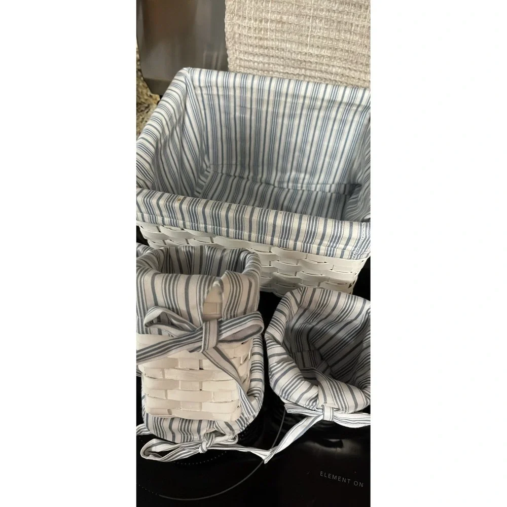 Wicker Basket Woven Storage Organizer 5 Pieces